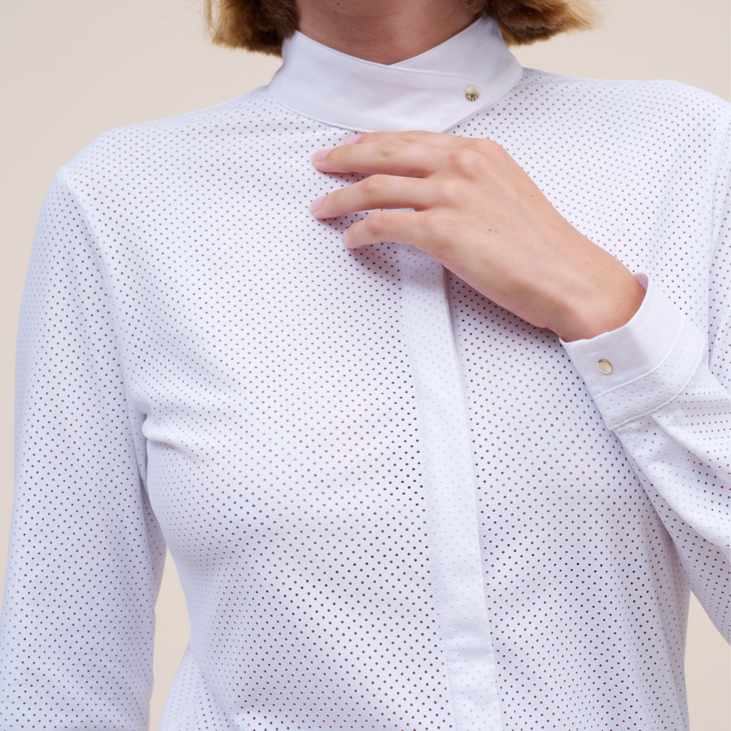 Dada Sport Euphoria Ladies Long Sleeve Competition Shirt, White