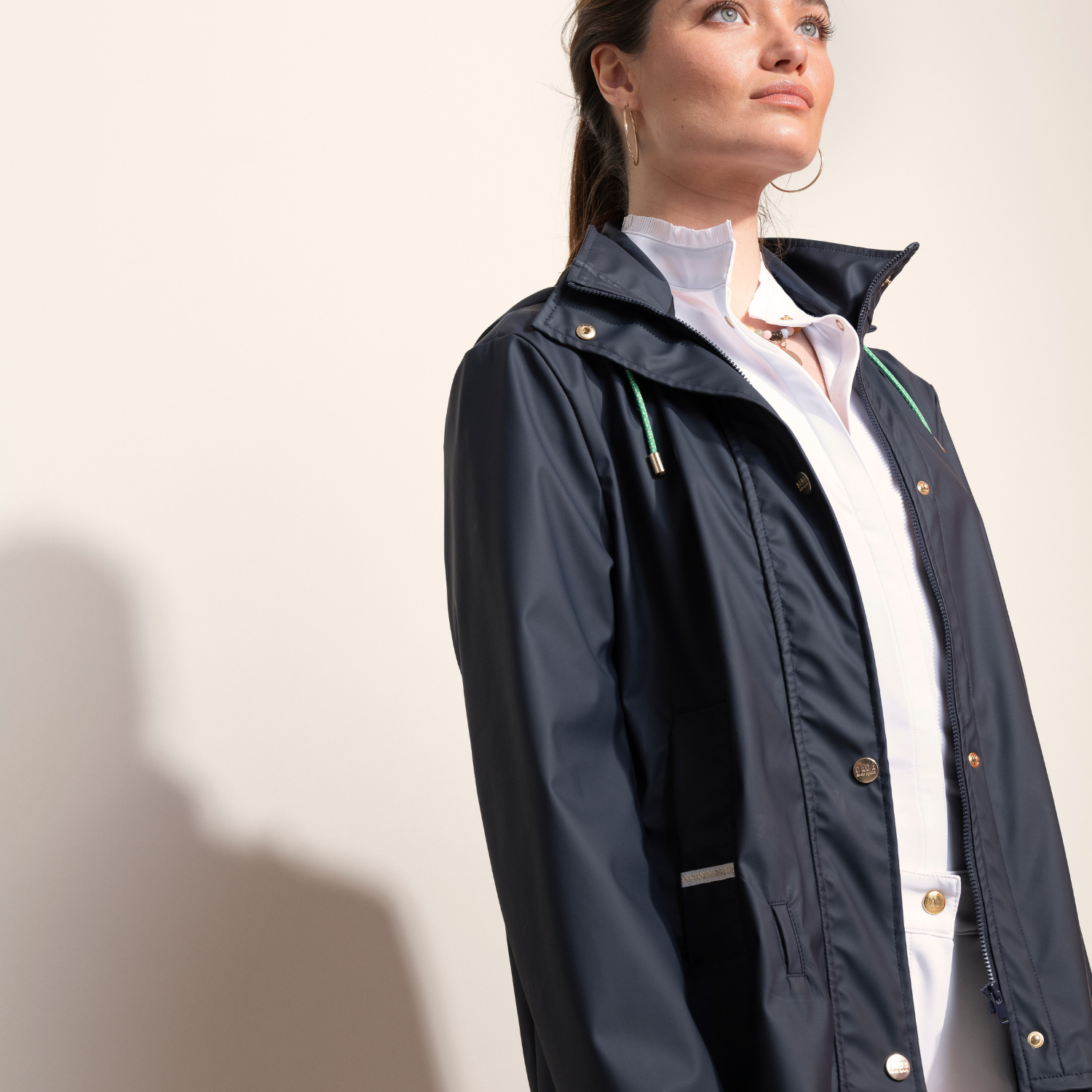 Dada Sport Tempo Ladies Rain Coat Airbag Compatible, Marine