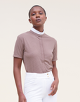Dada Sport Helios MC Ladies Short Sleeve Competition Shirt, Taupe