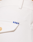 Dada Sport Giovani Grip Knee Grip Breeches, White