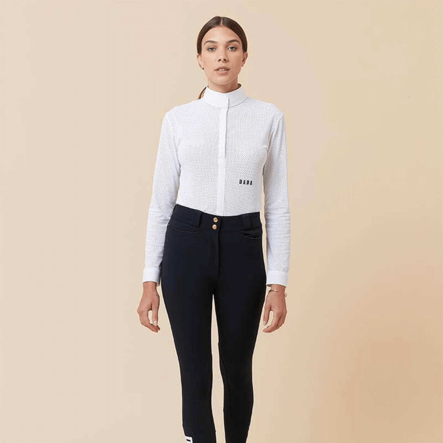 Dada Sport Helios ML Ladies Riding Competition Shirt, White