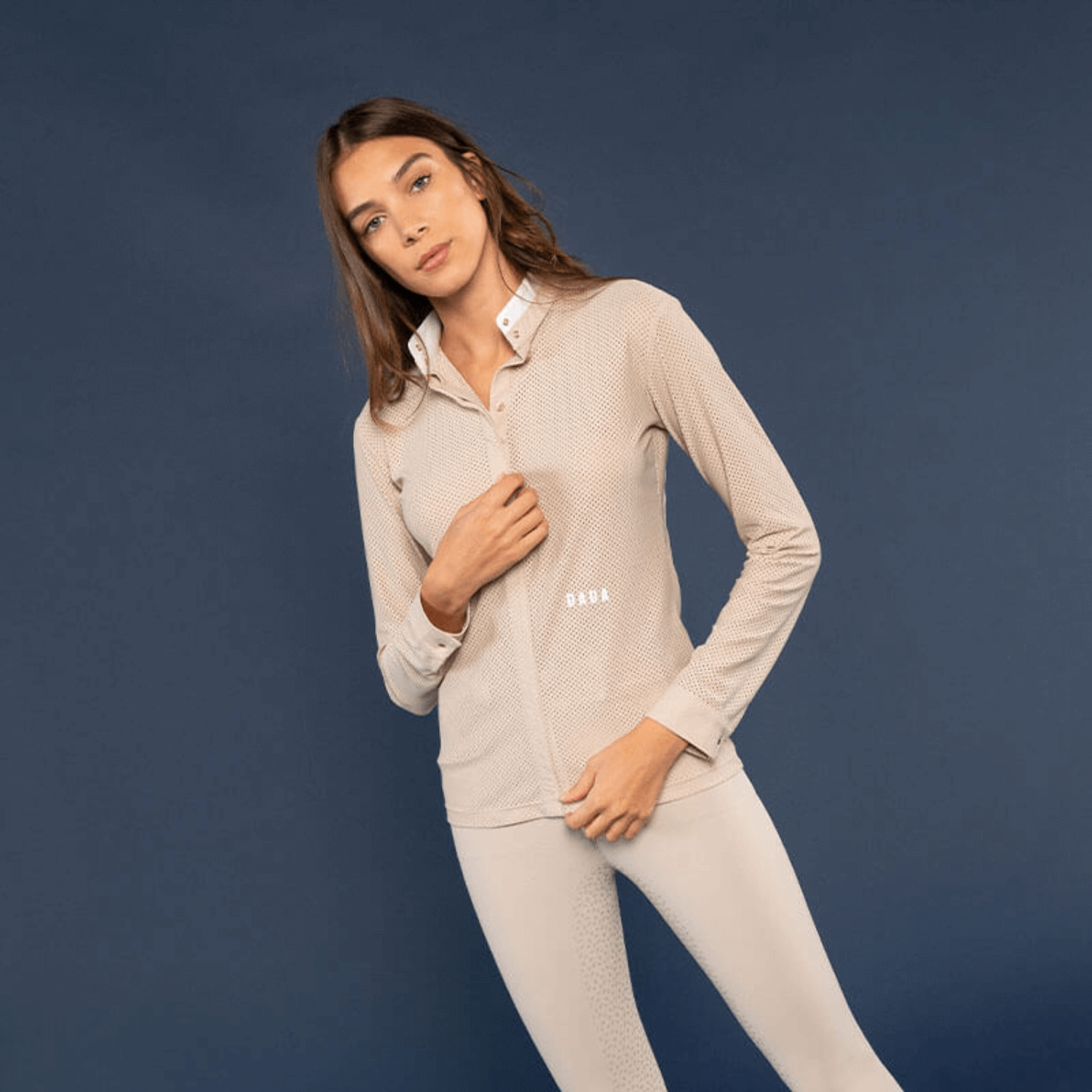 Dada Sport Helios ML Ladies Riding Competition Shirt, Latte