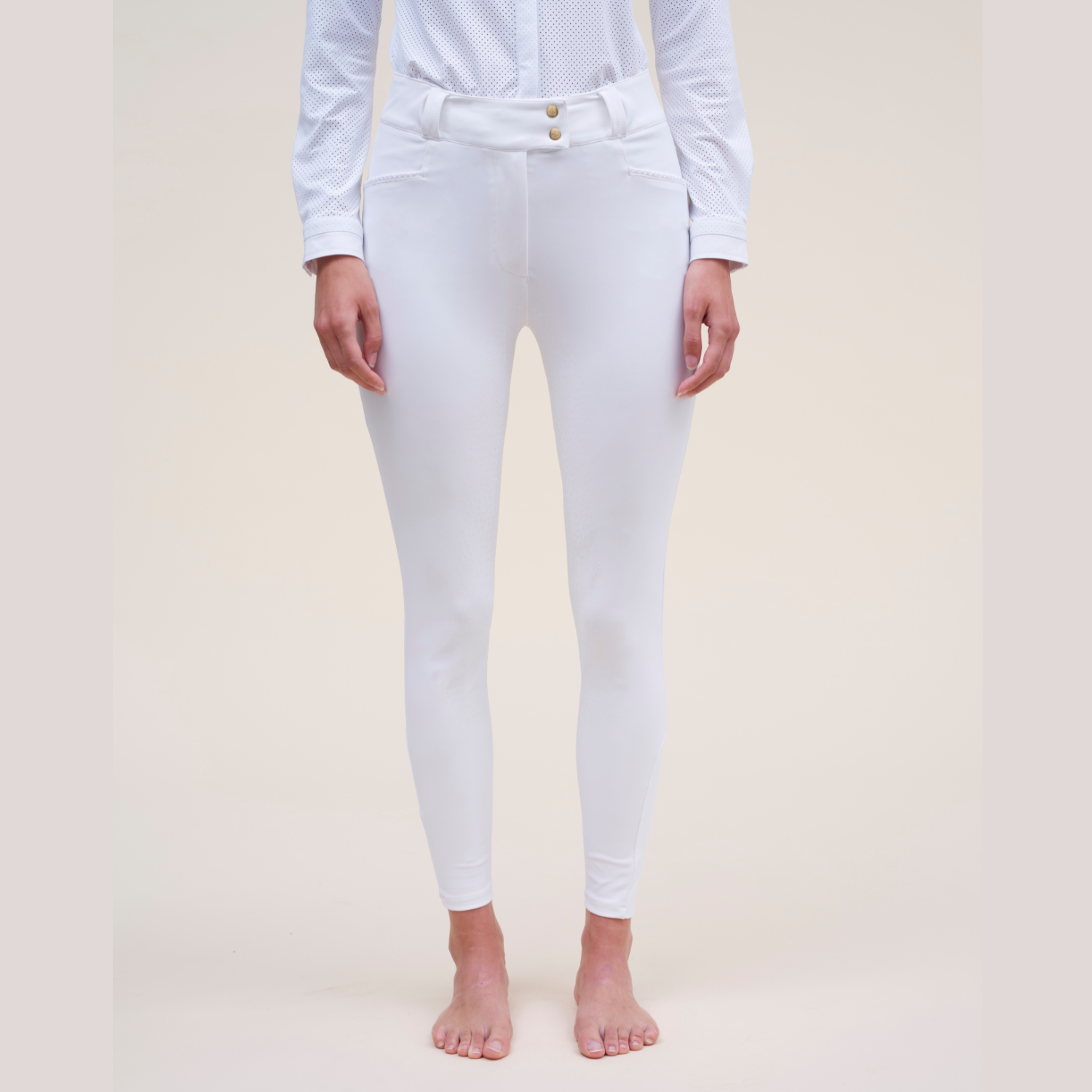 Dada Sport Kit Ladies Full Seat Breeches, White