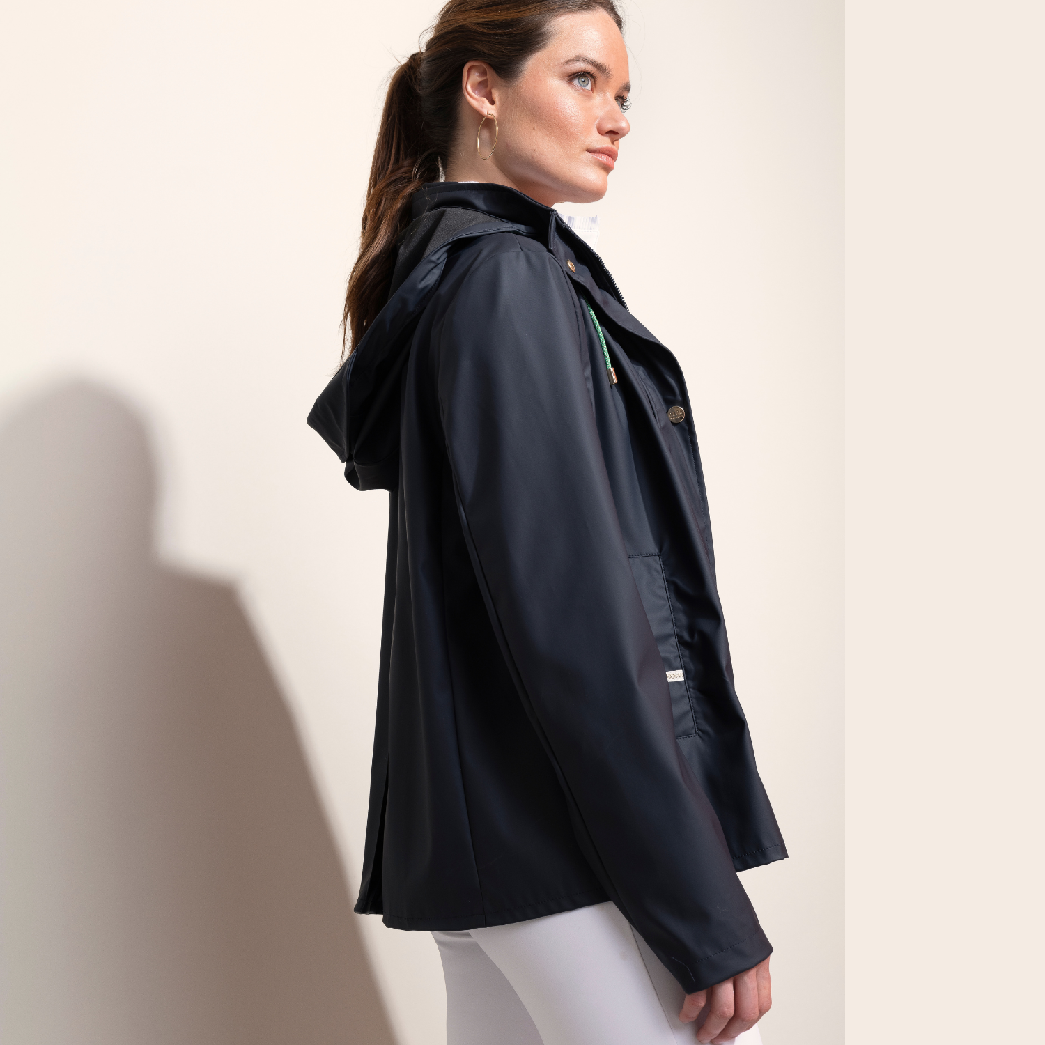 Dada Sport Tempo Ladies Rain Coat Airbag Compatible, Marine