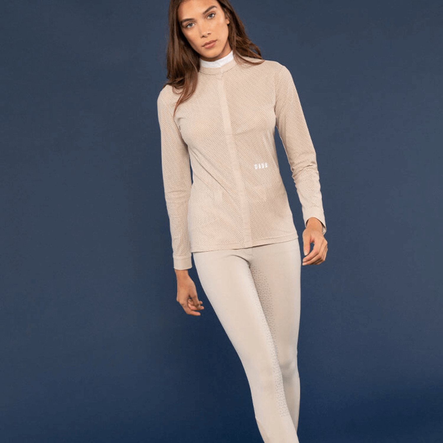 Dada Sport Helios ML Ladies Riding Competition Shirt, Latte