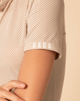 Dada Sport Helios MC Ladies Short Sleeve Horse Riding Competition Shirt, Latte