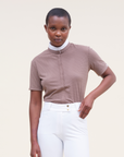 Dada Sport Helios MC Ladies Short Sleeve Competition Shirt, Taupe