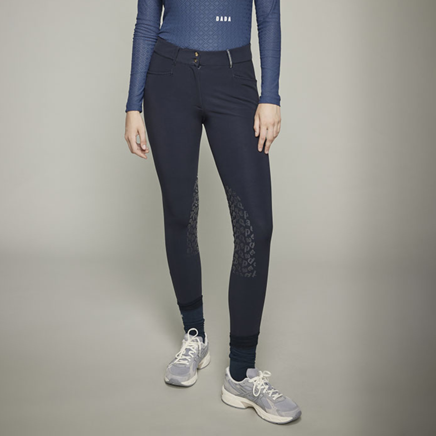 Dada Sport Giovani Grip Knee Grip Breeches, Marine