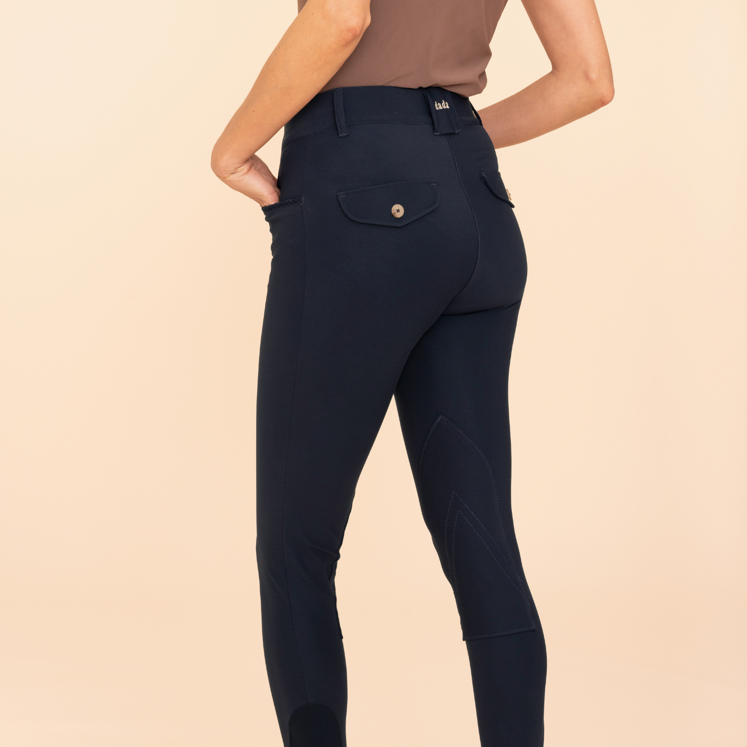 Dada Sport Giovani Light Knee Grip Breeches, Marine