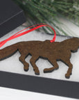 Classy Equine Black Hunter Jumper Sporthorse Christmas Ornament Decoration