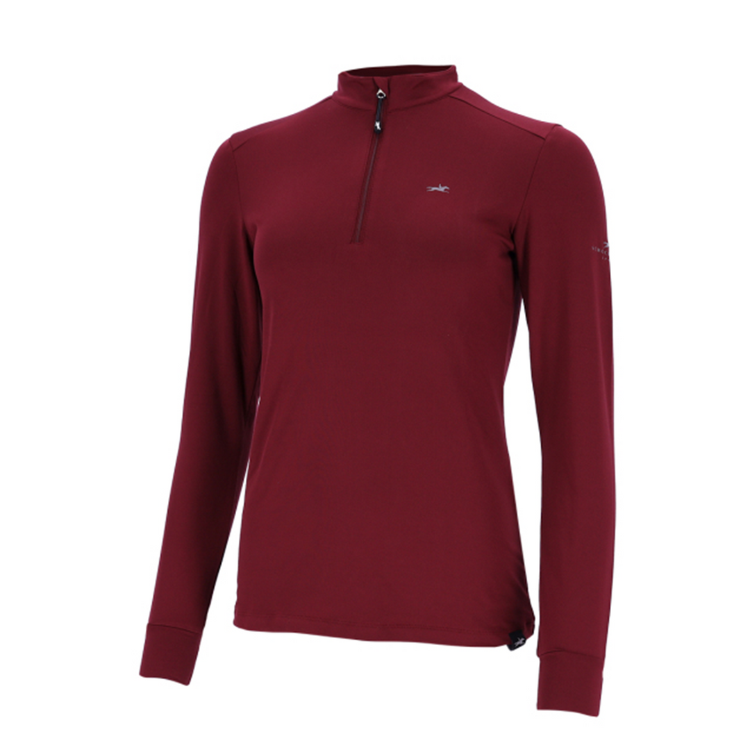 Schockemohle Winter Page.SP Style Ladies Long Sleeve Training Shirt, Dark Cherry