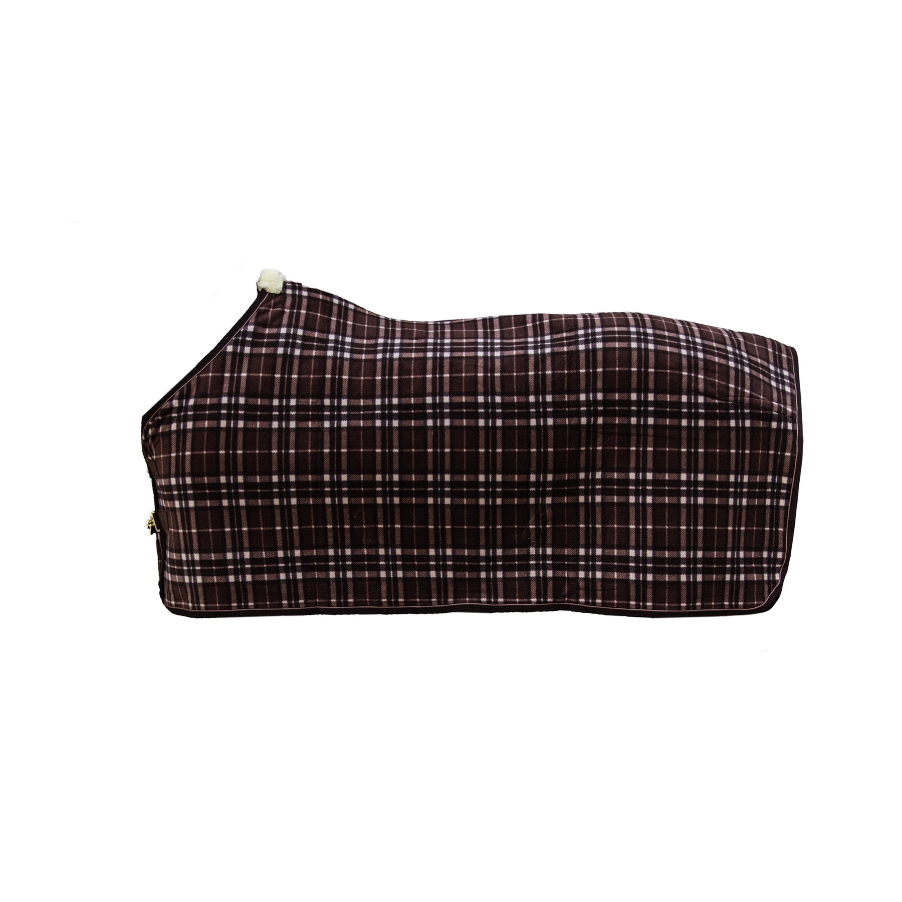 Kentucky Horsewear Fleece Rug Heavy, Check Printing Brown