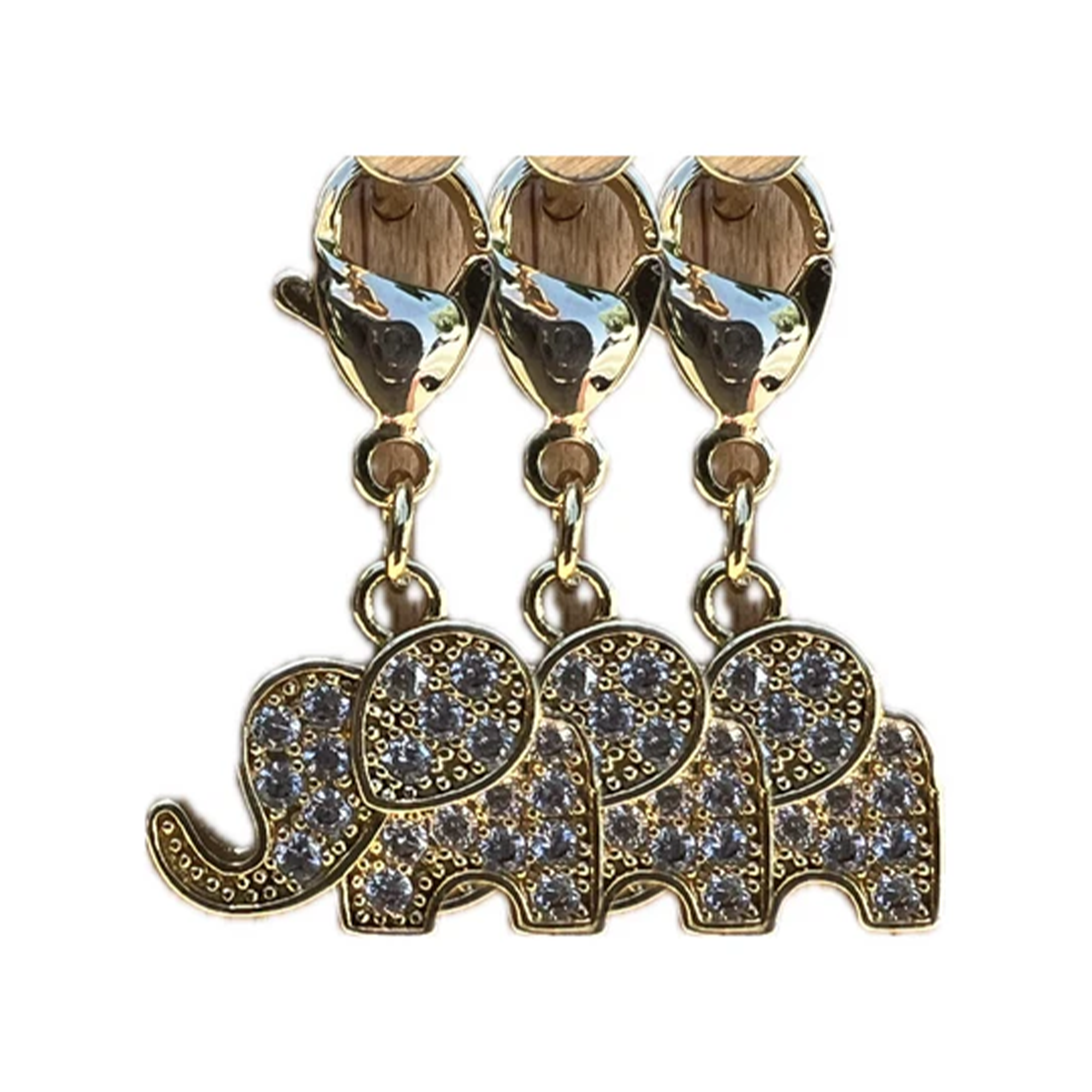 Dubois Cheval Sparkly Elephant Braid Charm
