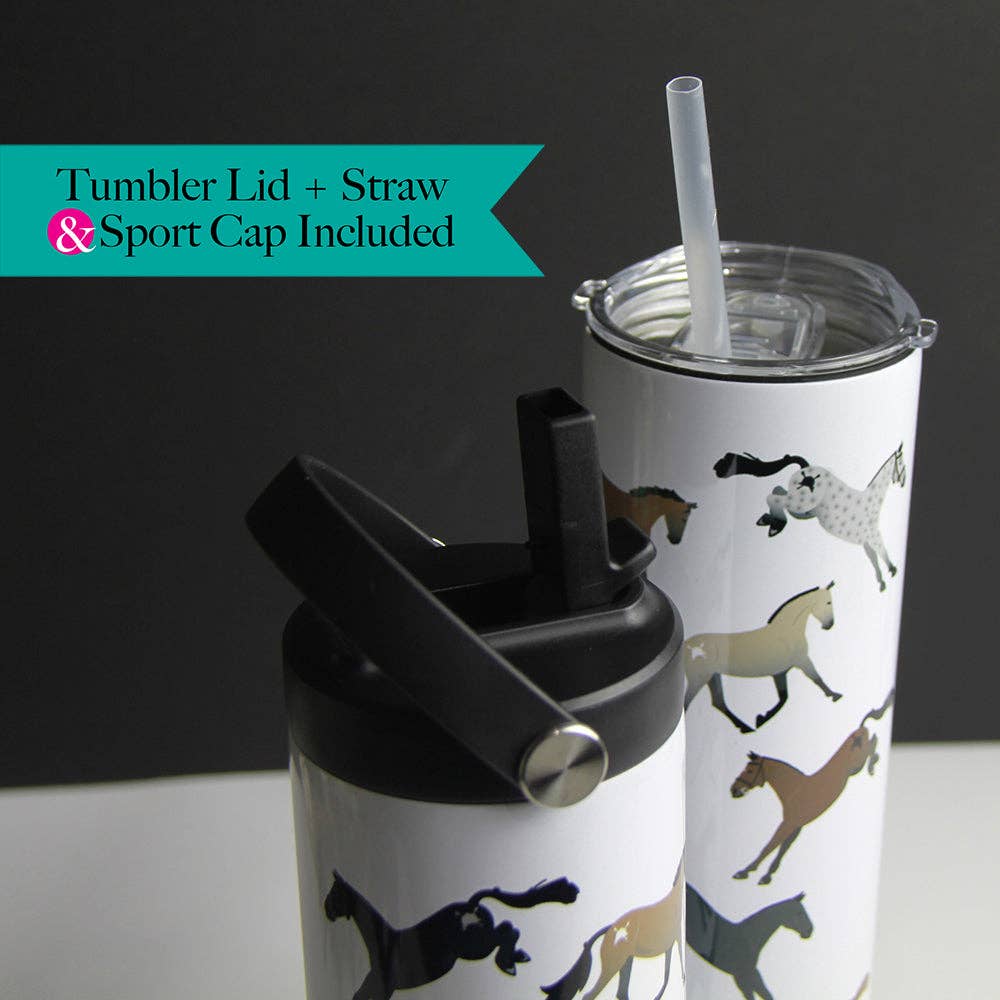 Hunt Seat Paper Co. Barn O'Clock Stainless Steel Water Bottle