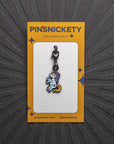 pinsnickety flying unicorn bonnet braid bridle charm on a card