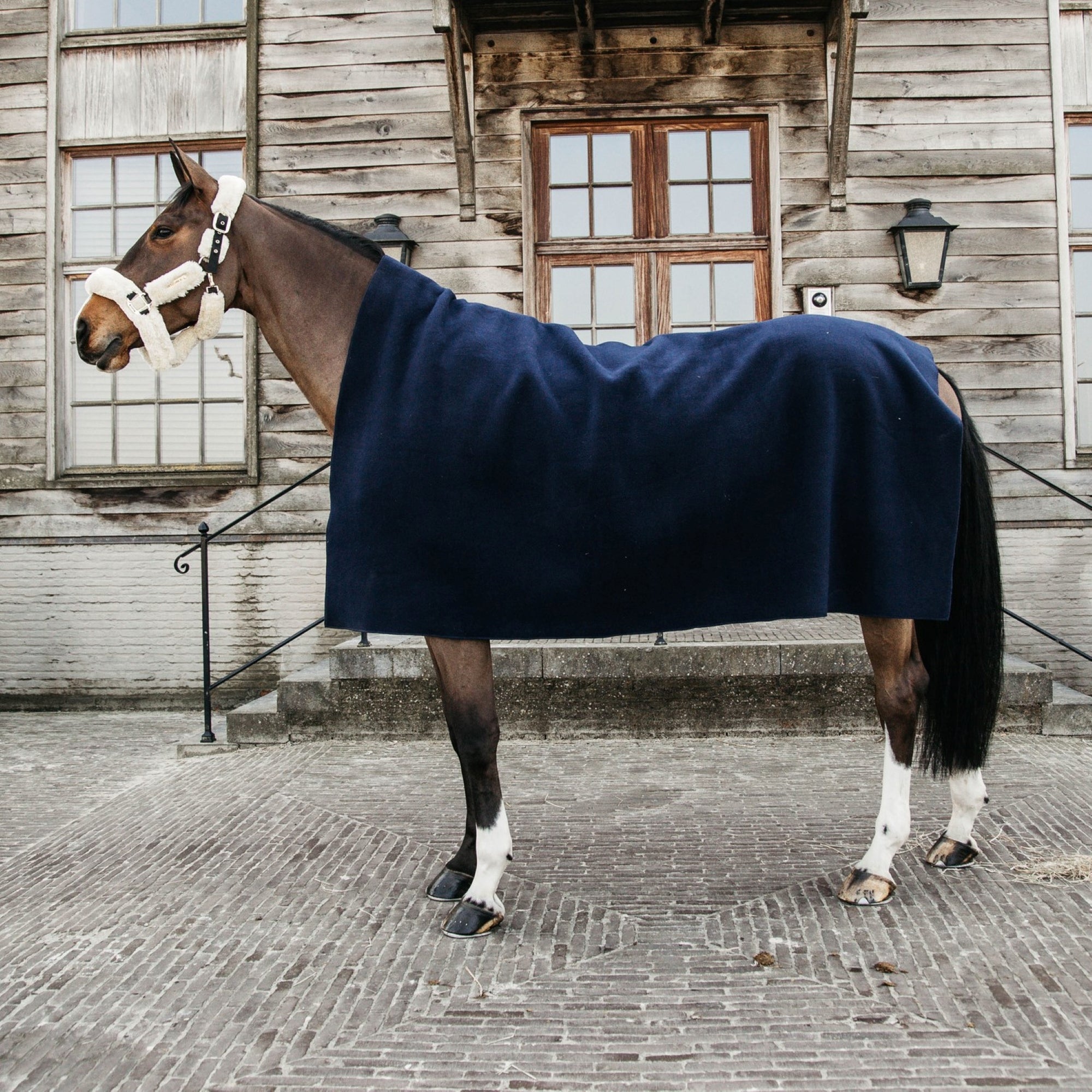 Kentucky Horsewear Heavy Fleece Rug Square, Navy