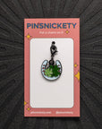 pinsnickety horseshoe braid and bridle charm on a black background