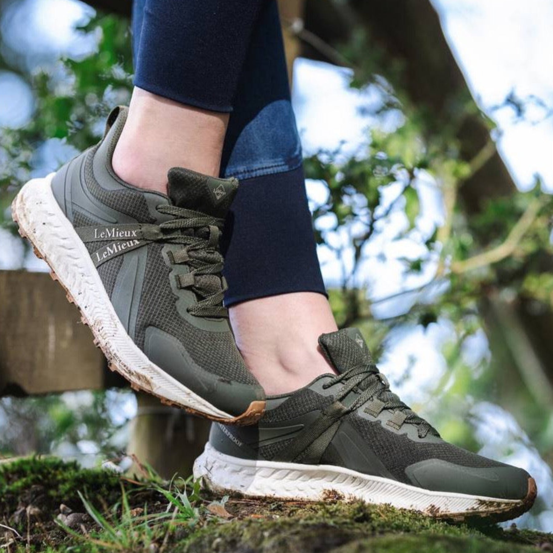 LeMieux Trax Waterproof Sneaker, Khaki