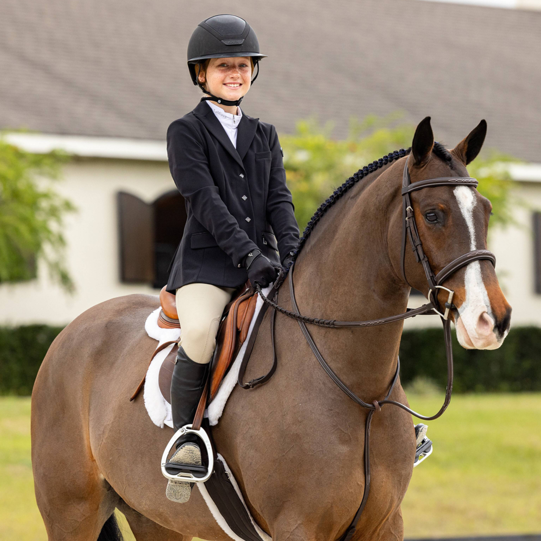 LeMieux Merino Hunter Saddle Pad, White/White