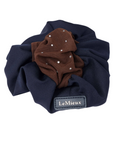 LeMieux Scrunchie with Crystal Hair Net, Navy/Brown