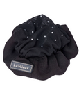 LeMieux Scrunchie with Crystal Hair Net, Black/Black