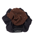 LeMieux Scrunchie with Crystal Hair Net, Black/Brown