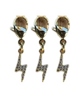 Dubois Cheval Sparkly Lightening Bolt Braid Charm