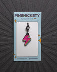 Pinsnickety lightning bolt bonnet bridle braid charm on a card