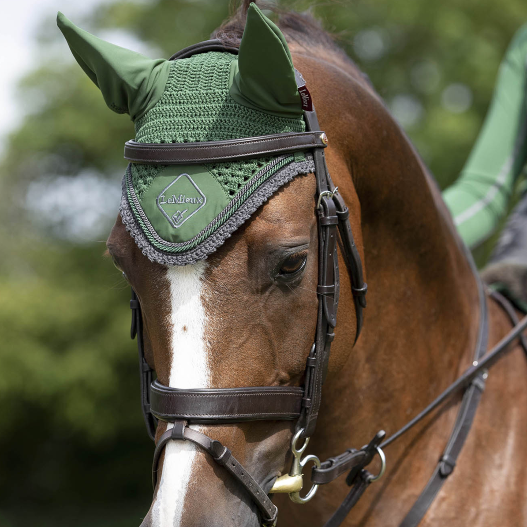LeMieux Classic Fly Veil, Hunter Green