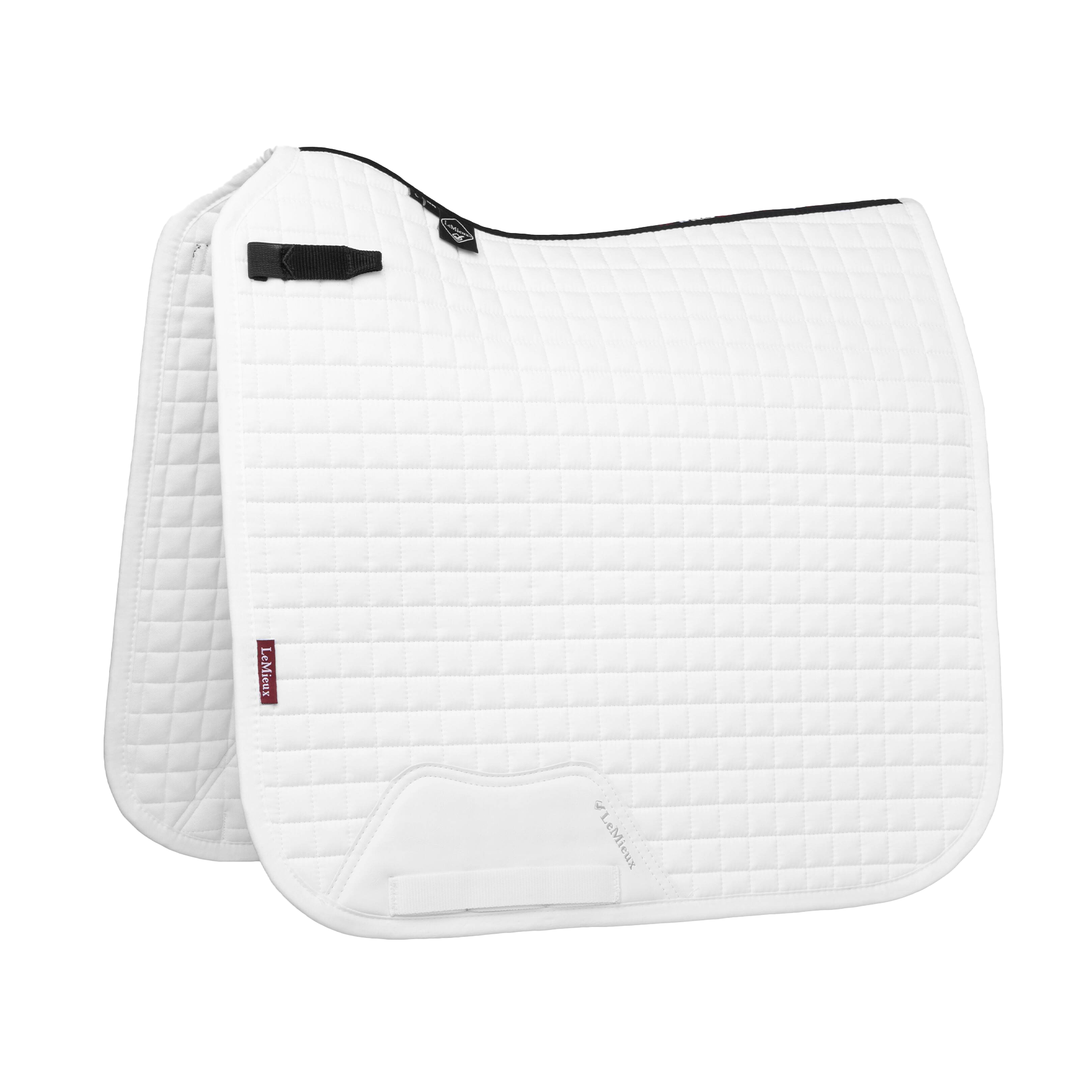 LeMieux Cotton Dressage Saddle Pad, White