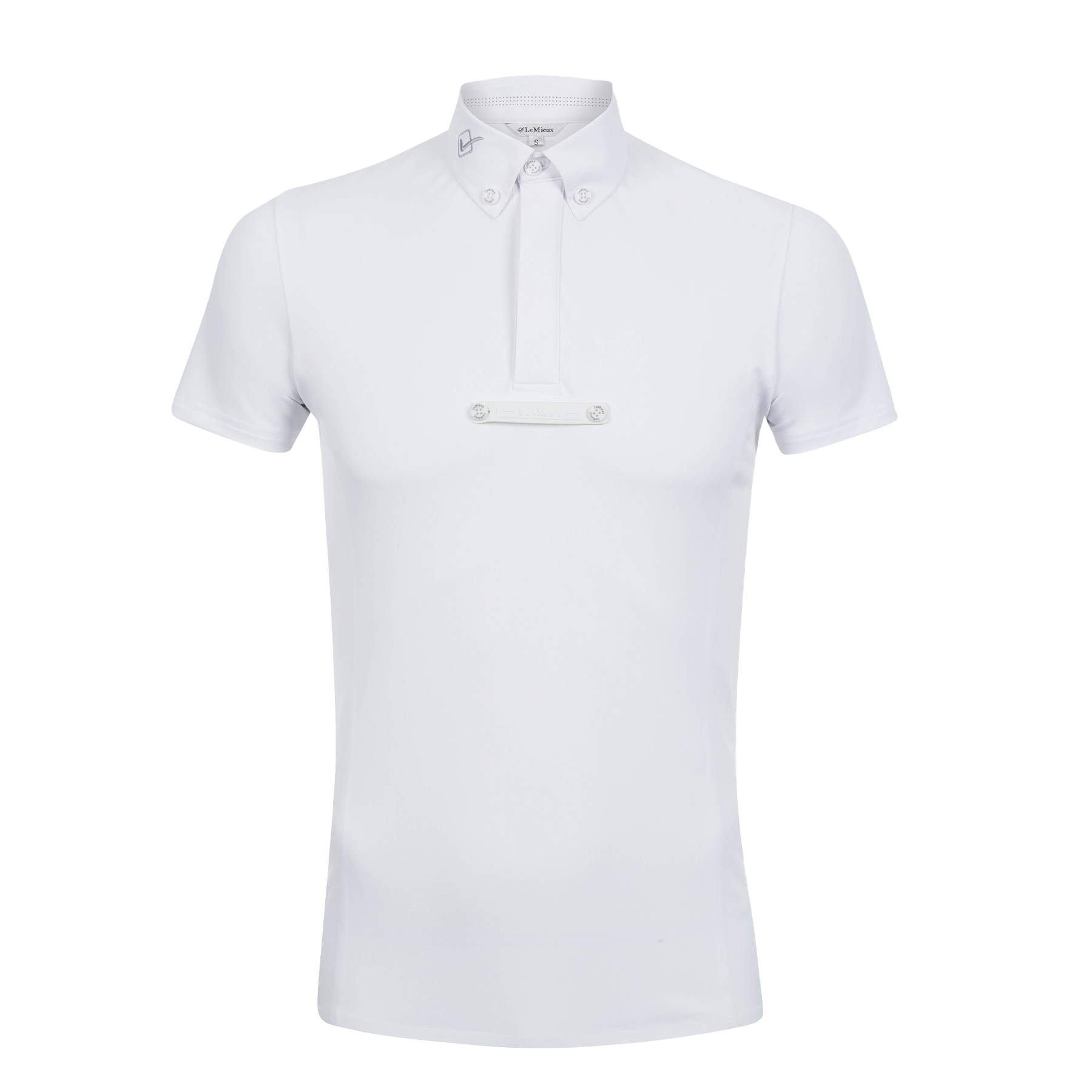 LeMieux Monsieur Men's Short Sleeve Competition Shirt, White