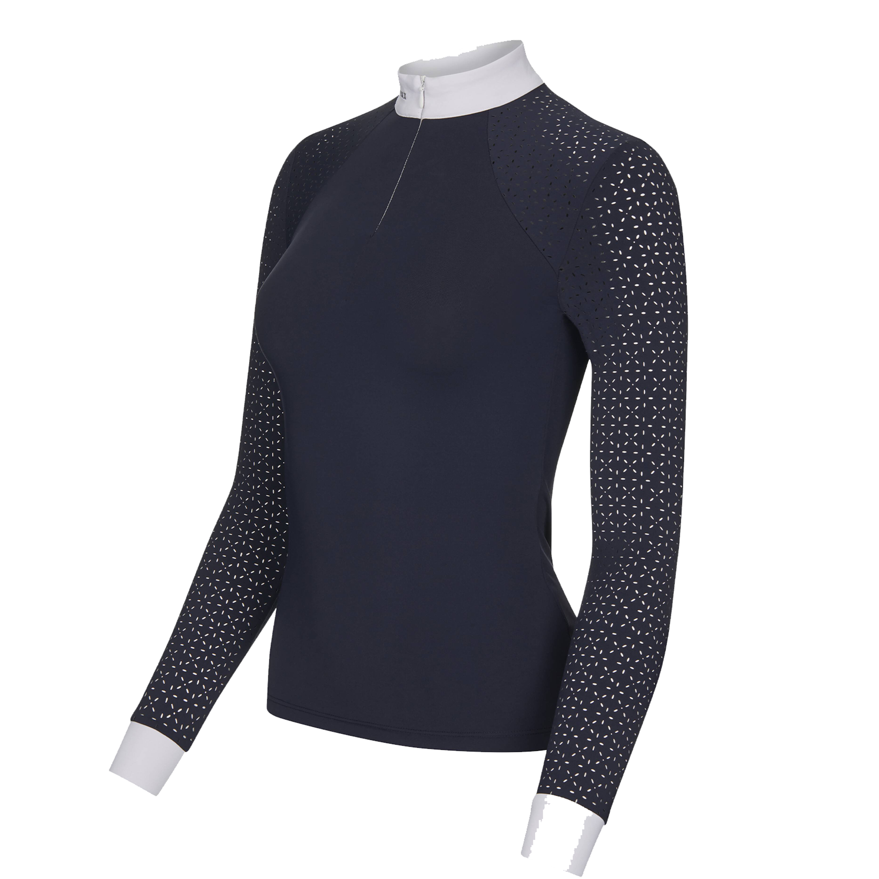 LeMieux Olivia Ladies Long Sleeve Show Shirt, Navy