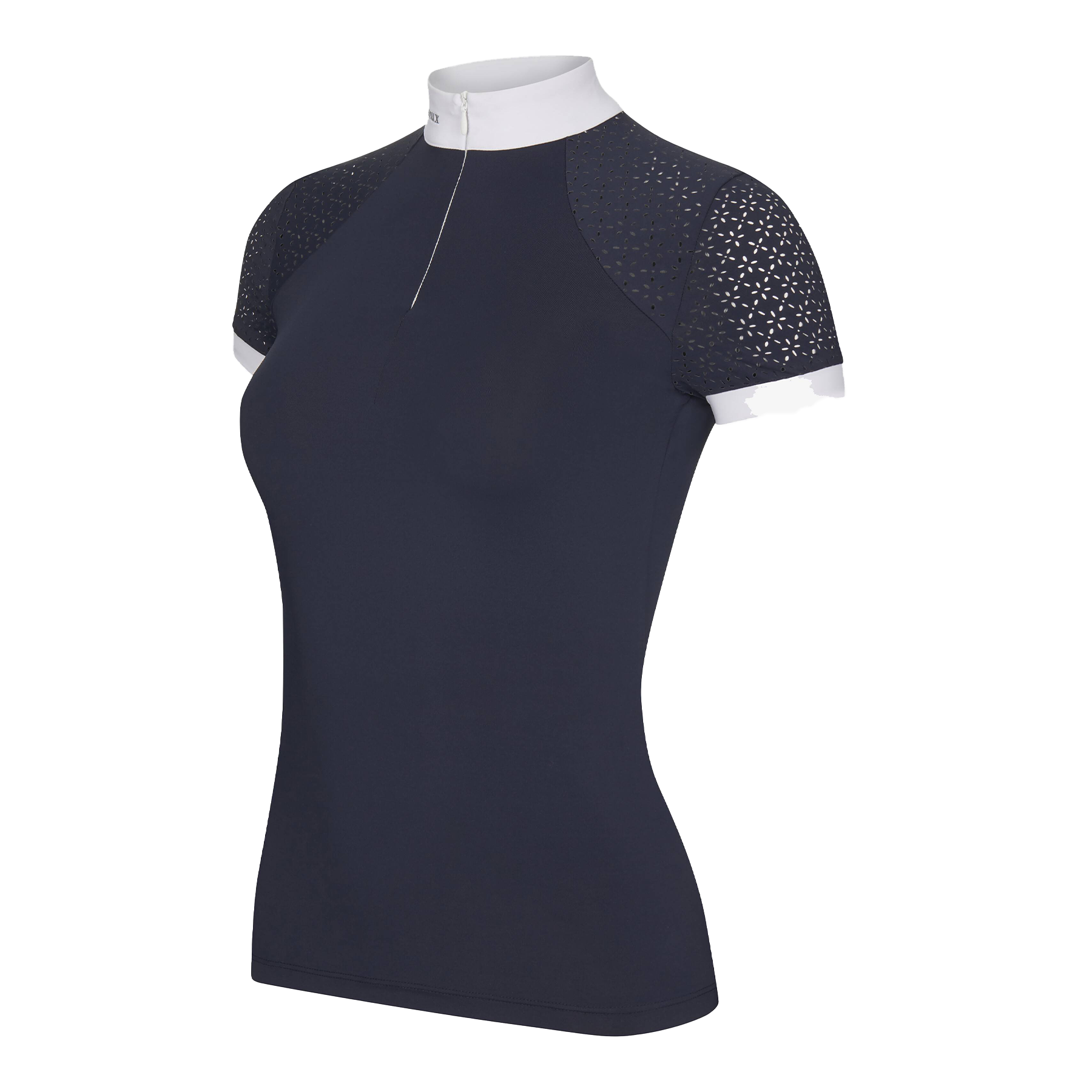 LeMieux Olivia Ladies Short Sleeve Show Shirt, Navy