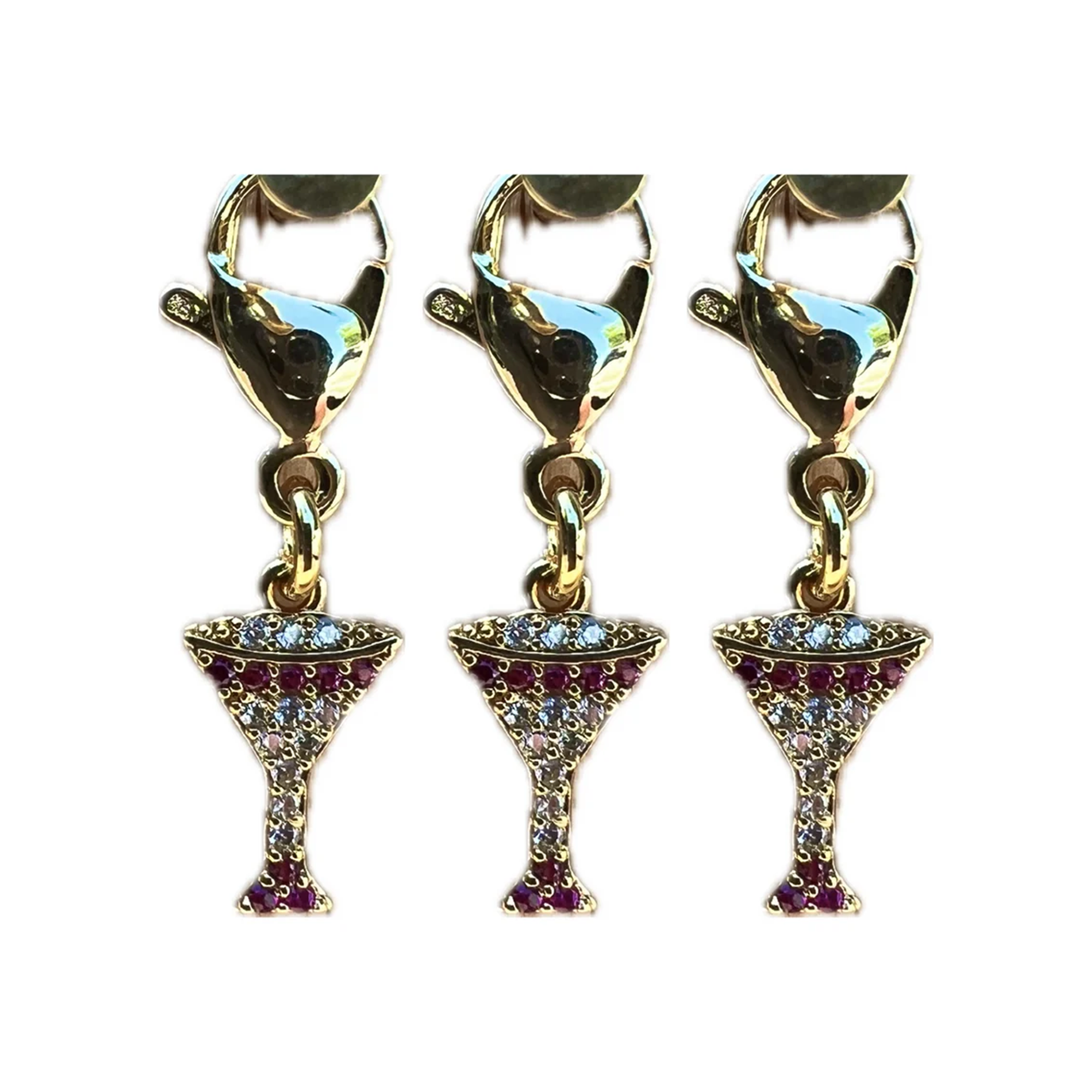 Dubois Cheval Sparkly Martini Braid Charm