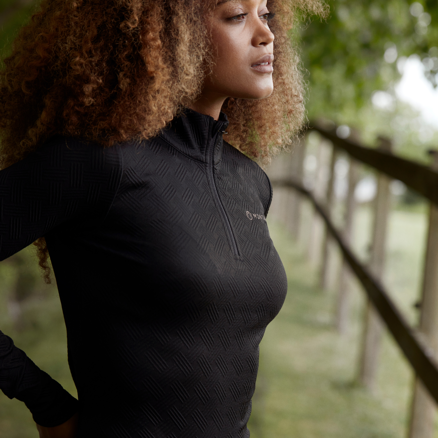 Montar MoCilia Ladies Long Sleeve Training Shirt, Black