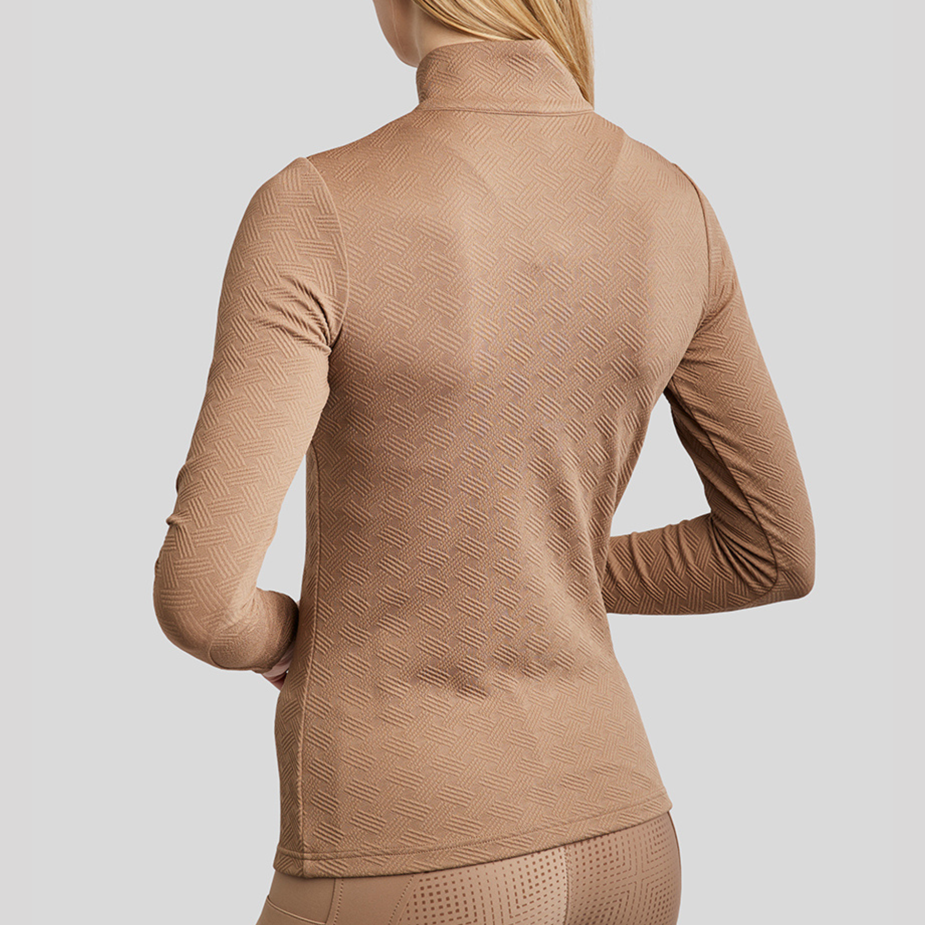Montar MoCilia Ladies Long Sleeve Training Shirt, Latte
