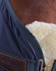 Kentucky Horsewear Chest Expander Quilted with Vegan Sheepskin, Black