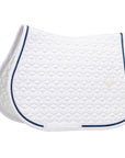 Kentucky Horsewear Glitter Rope Show Jumping Saddle Pad, White / Navy