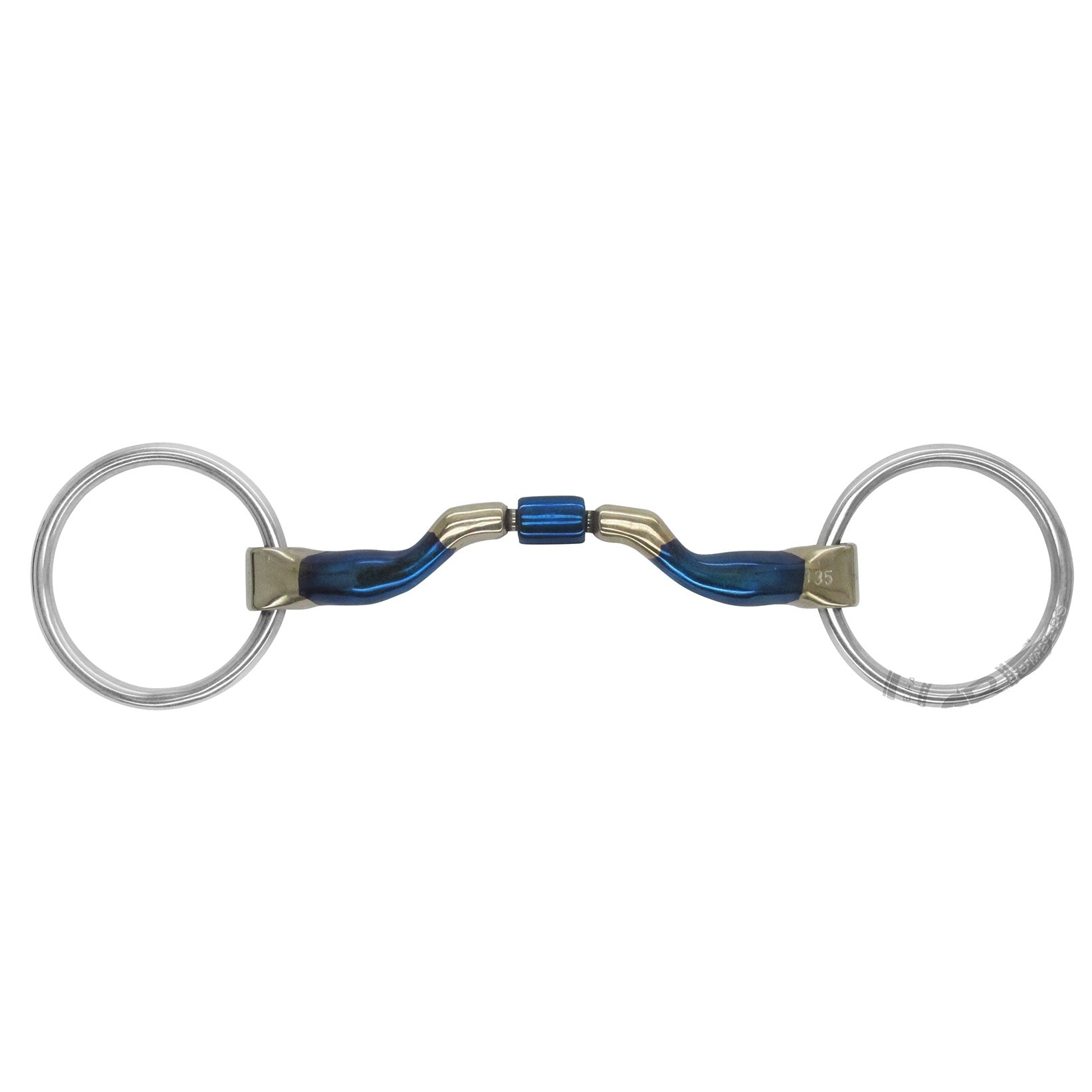 Bombers Bits Loose Ring Bridoon Ported Barrel