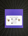 pinsnickety purple poppy horse show number pins back showing deluxe locking clasps
