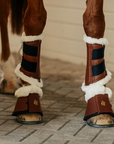 Sixteen Cypress Leatherette Brushing Boots, Cognac