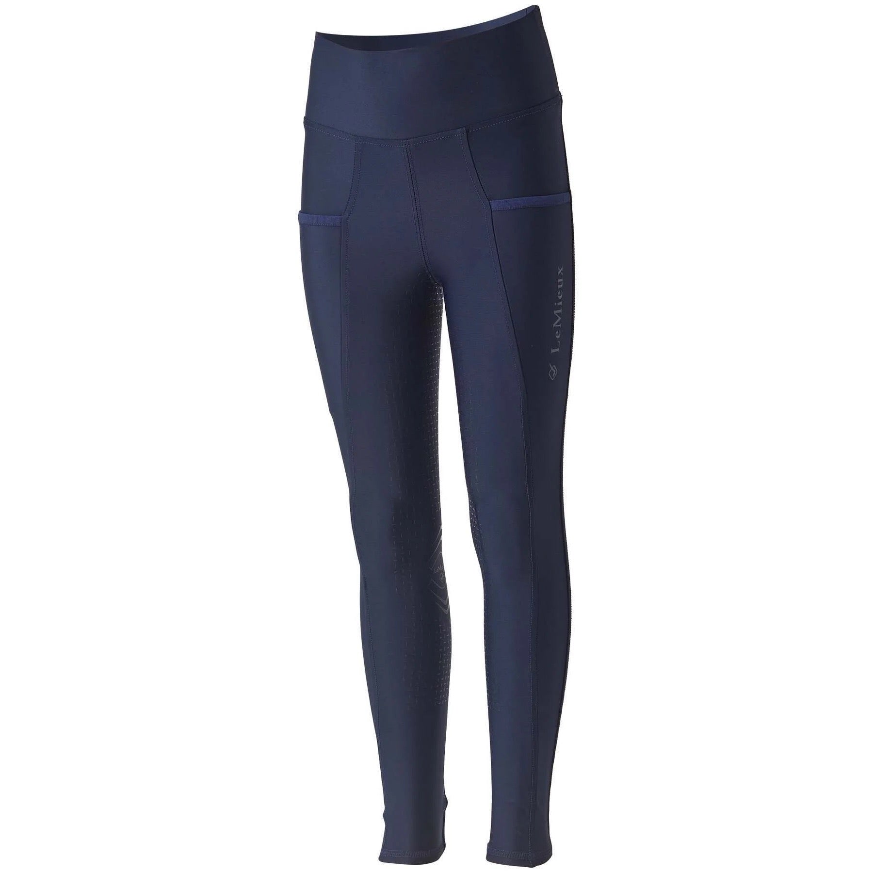 LeMieux Youth Full Grip Pull On Riding Pants, Indigo