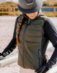 Equithème Heated Vest Sasha, Green