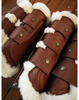 Sixteen Cypress Leatherette Brushing Boots, Cognac