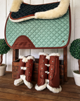 Sixteen Cypress Leatherette Brushing Boots, Cognac