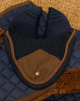 Sixteen Cypress Ear Net, Navy & Hickory, Sound-Softening