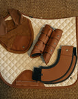 Sixteen Cypress Dressage Pad, Pearl & Cognac