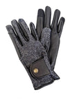 Sixteen Cypress Riding Gloves, Black Herringbone