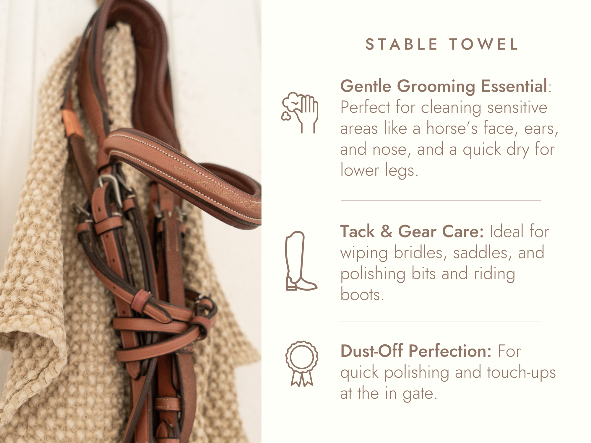 Sixteen Cypress Cotton Waffle Stable Towel, Spruce