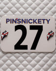 pinsnickety stars and stripes american flag horse show number pins on a saddle pad